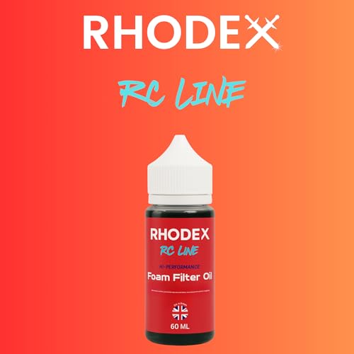 Rhodex RC Line Foam Filter Oil - 60ml High-Tack Air Filter Oil for Nitro & Gas RC Cars, Trucks & Buggies | Race-Level Engine Protection