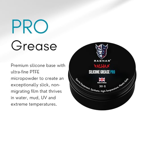 Title:Ragnar Valhax Silicone Grease Pro 30g – PTFE-Enhanced, Ultra-Low Friction Waterproof Grease (Made in UK)