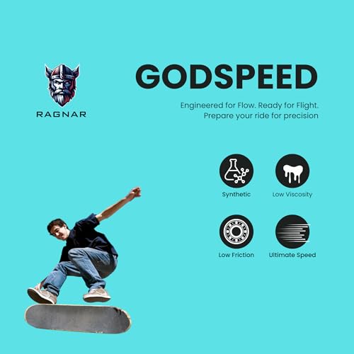 Ragnar GodSpeed Bearing Lubricant 10ml – High-Performance Synthetic Oil for Skateboards, Rollerblades (Made in UK)