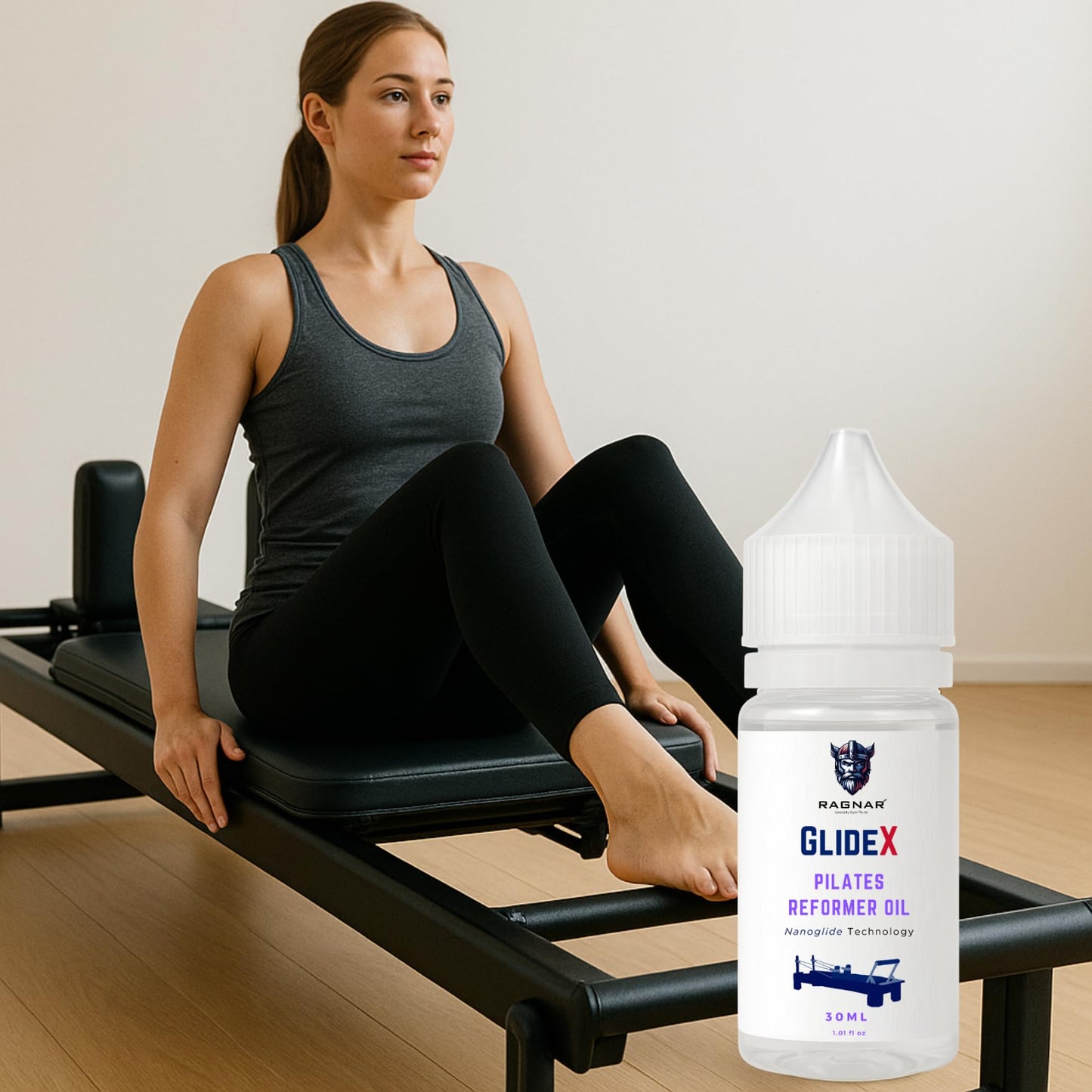 Ragnar GlideX Pilates Reformer Oil: Ultimate Noise Reduction & Smooth Performance (30ml Kit)