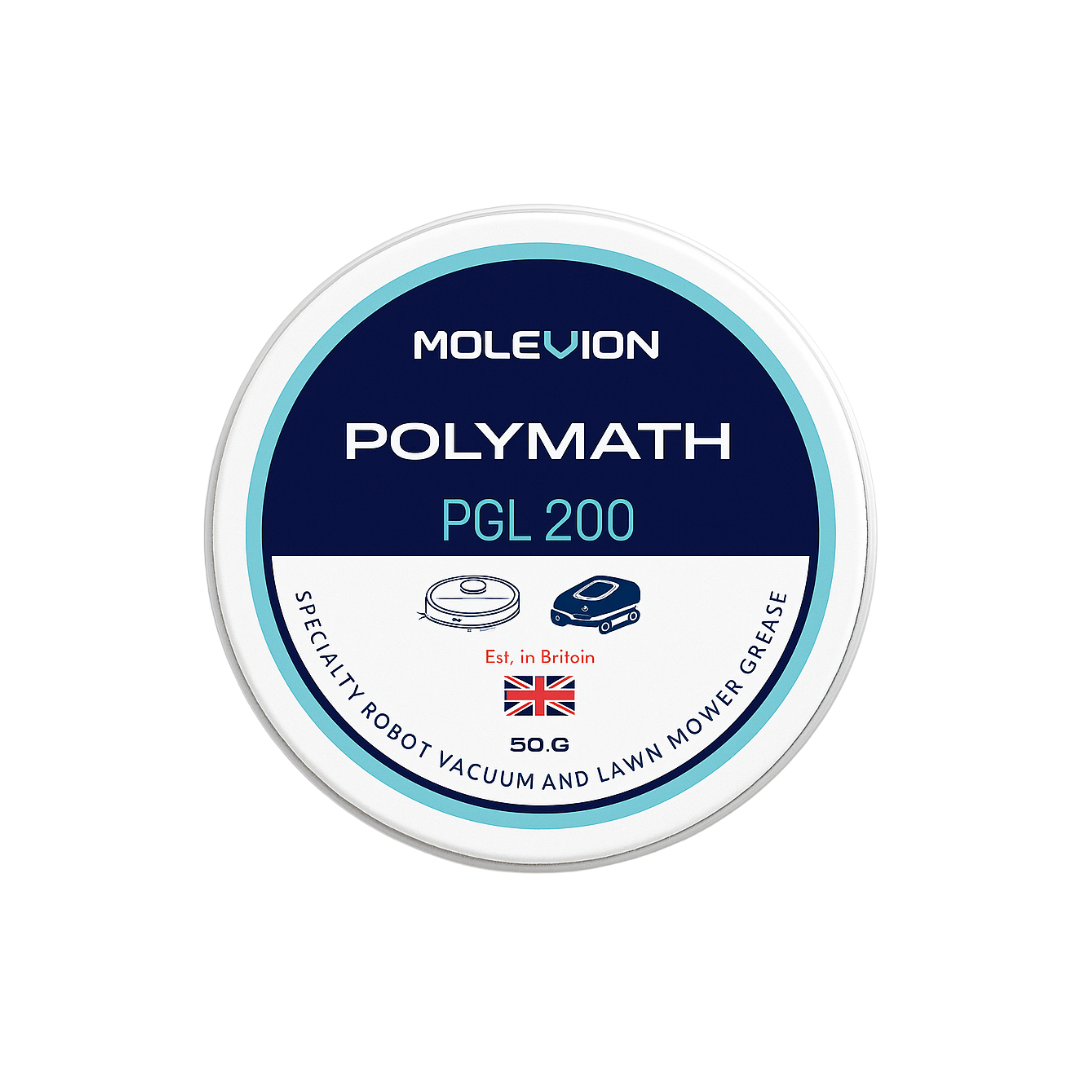 Molevion Polymath PGL 200 Robot Vacuum & Lawn Mower Grease - 50g High-Performance Synthetic Lubricant for Bearings, Gears & Motors (Water Resistant)