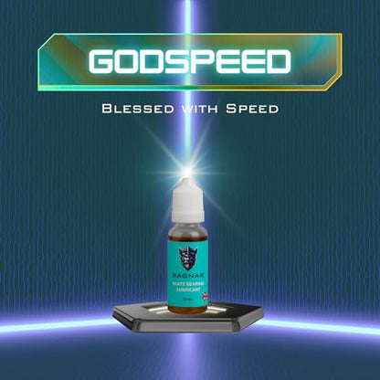 Ragnar GodSpeed Bearing Lubricant 10ml – High-Performance Synthetic Oil for Skateboards, Rollerblades (Made in UK)