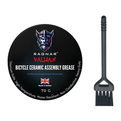 Ragnar Valhax Bike Ceramic Assembly Grease 70g – Titanium-Safe hBN Anti-Seize, Water-Resistant (Made in UK)