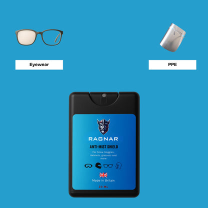 Ragnar Anti-Mist Shield – Pocket Anti-Fog Spray for Goggles, Eyeglasses & Visors (20ml)