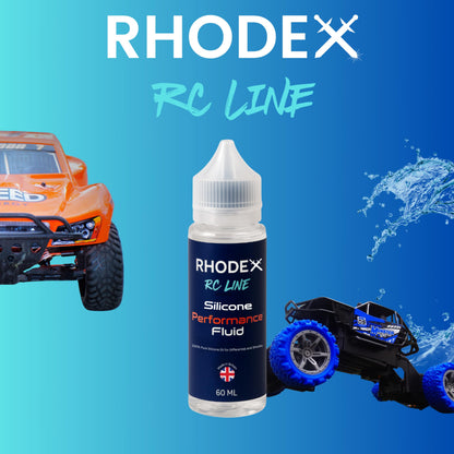 Rhodex RC Line 3000 cSt 100% Silicone Differential Oil - 60ml Premium RC Car, Truck & Buggy Fluid for Consistent Traction & Cornering