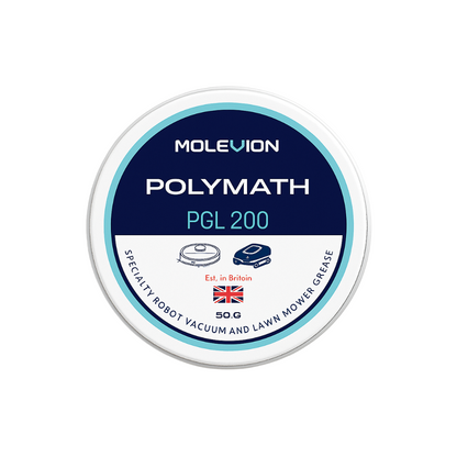 Molevion Polymath PGL 200 Robot Vacuum & Lawn Mower Grease - 50g High-Performance Synthetic Lubricant for Bearings, Gears & Motors (Water Resistant)