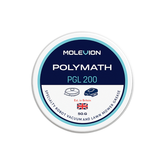 Molevion Polymath PGL 200 Robot Vacuum & Lawn Mower Grease - 50g High-Performance Synthetic Lubricant for Bearings, Gears & Motors (Water Resistant)